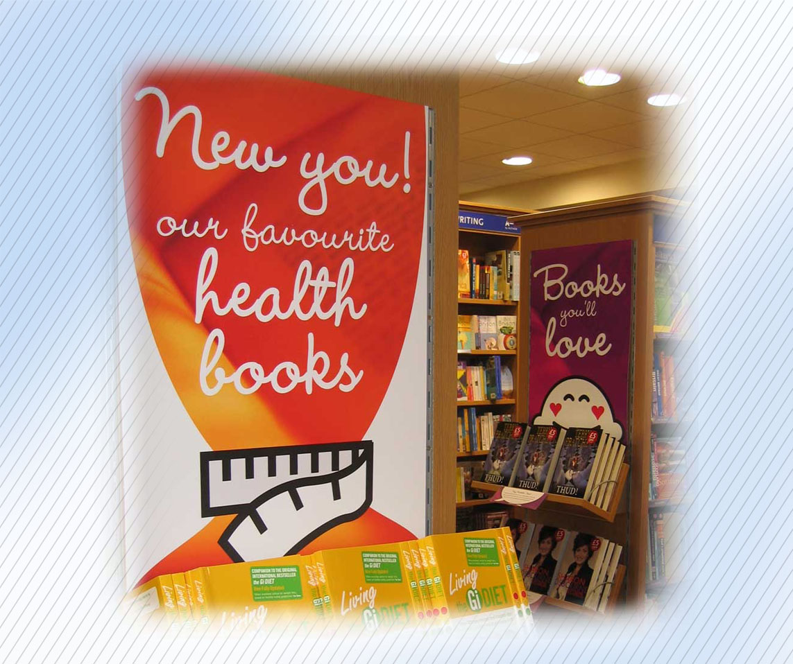 WHSmith Books Stores instore graphic